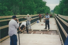 2. Building Trestle Decking & Railing Over Crockery Creek - Ravenna