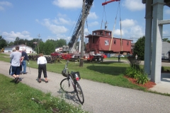 8. Delivery of Caboose at Ravenna Trail Head
