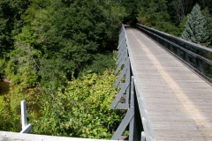 Wooden Bridge Over Creek on the Musketawa Trail